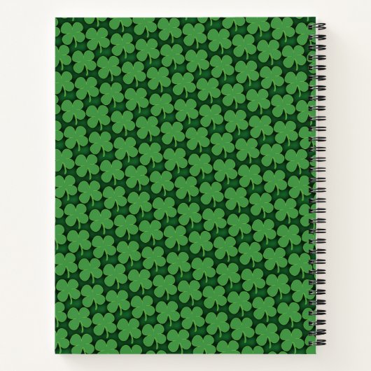 Shamrock Pattern Notitieboek (Achterkant)