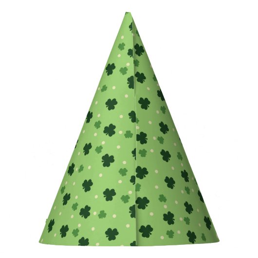 Shamrock Pattern Paper Party Petten Feesthoedjes (Achterkant)
