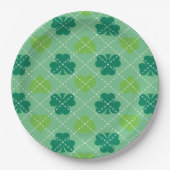 Shamrock Pattern Papieren Bordje (Voorkant)