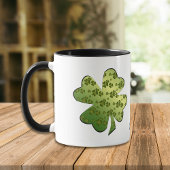 Shamrock Pattern Personalized Mok