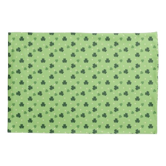 Shamrock Pattern Pillow Hoesje Kussensloop (Achterkant)