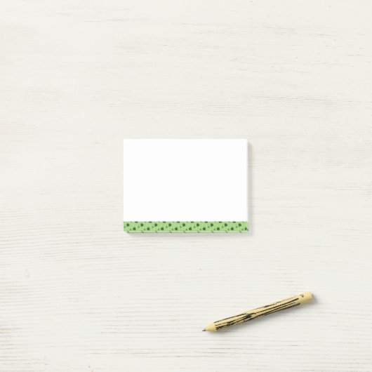 Shamrock Pattern Post-it Notes (Op bureau)