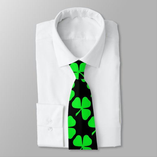 Shamrock Pattern Saint Patrick's Day Stropdas (Gebonden)