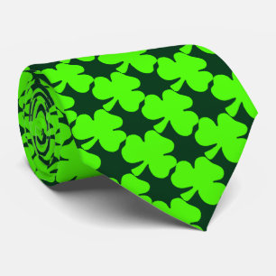 Shamrock Pattern Saint Patrick's Day Stropdas