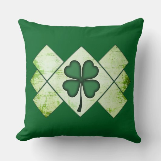 Shamrock Pattern St Patrick’s Day Shirt – almofada Kussen (Voorkant)