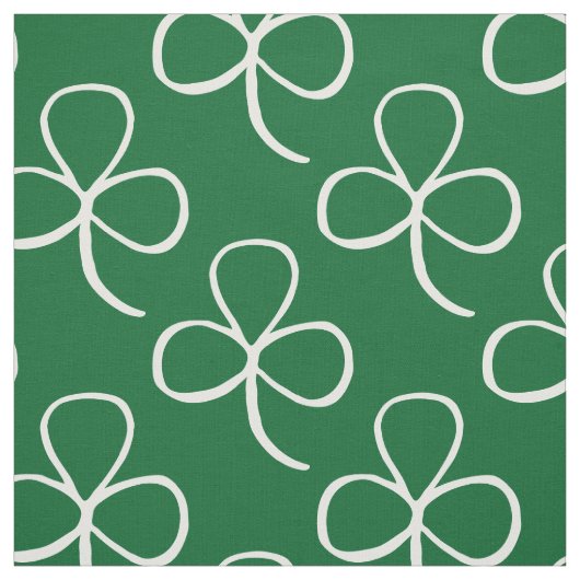 Shamrock Pattern | Stof Patrick's Day Fabric (Swatch)