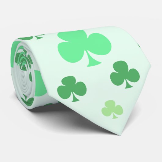 Shamrock Pattern Stropdas (Opgerold)