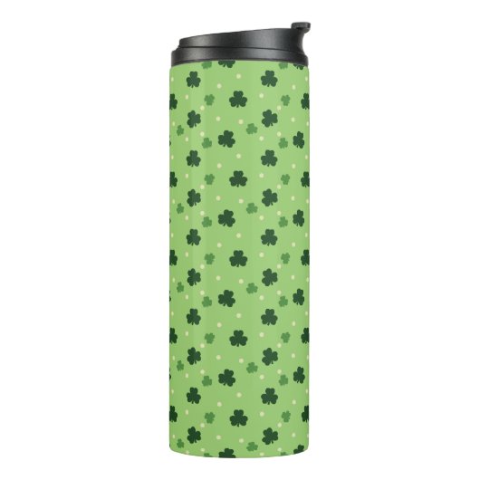 Shamrock Pattern Tumbler Thermosbeker (Gedraaid links)
