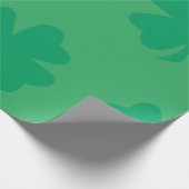 Shamrock Pattern Zee Groen St Patrick's Day 2024 Cadeaupapier (Hoek)