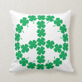 Shamrock Peace Symbol Kussen