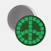 Shamrock Peace Symbol Magneet (Voorkant / Achterkant)