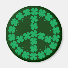 Shamrock Peace Symbol Magneet