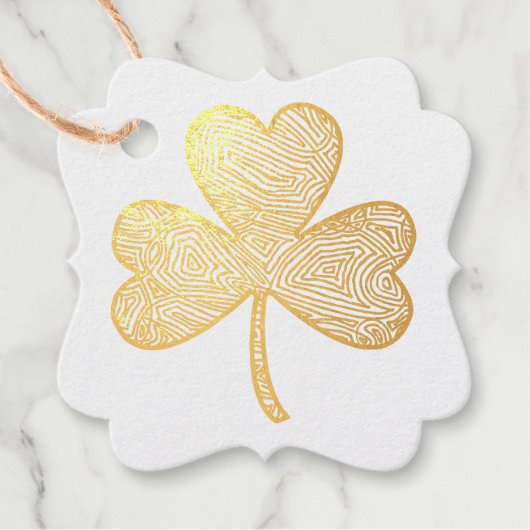 Shamrock Pencil Holder Bedankjes Labels (Voorkant)