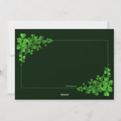 Shamrock Photo Greeting Card Feestdagenkaart (Achterkant)