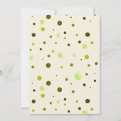 Shamrock Polka Dots Huwelijksuitnodiging Kaart (Achterkant)
