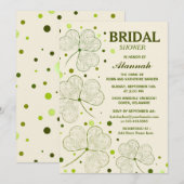 Shamrock Polka Dots Vrijgezellenfeest Kaart (Voorkant / Achterkant)