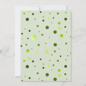 Shamrock Polka Dots Wedding Repetitie Diner 2 Kaart (Achterkant)