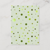 Shamrock Polka Dots Wedding RSVP 2 Informatiekaartje (Achterkant)