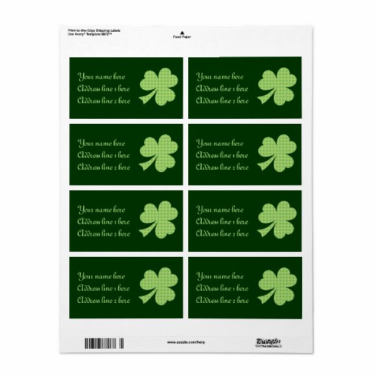Shamrock Polka stipt het label St. Patrick's Day (Full Sheet)