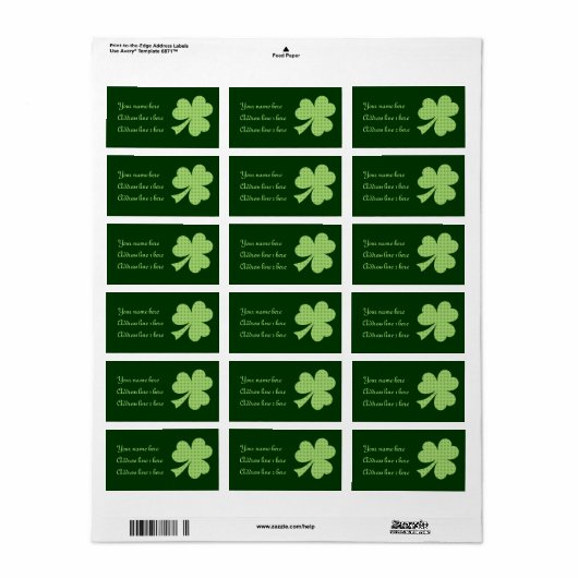 Shamrock Polka stipt het label St. Patrick's Day (Full Sheet)