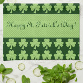 Shamrock Polka stipt St. Patrick's Day Personalize Theedoek (Gevouwen)