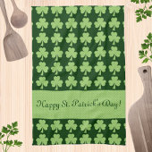 Shamrock Polka stipt St. Patrick's Day Personalize Theedoek