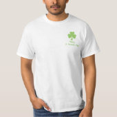 Shamrock Polka stipt St. Patricks Day terug op bor T-shirt (Voorkant)