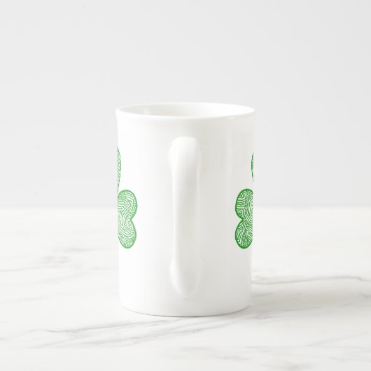 Shamrock Porselein Kop (Achterkant)