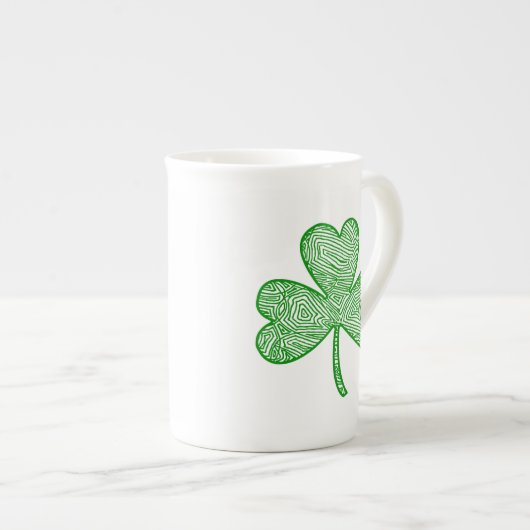 Shamrock Porselein Kop (Voorkant rechts)