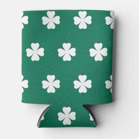 Shamrock Print Pattern, Mannen Women Kinder, Iers Blikjeskoeler (Voorkant)