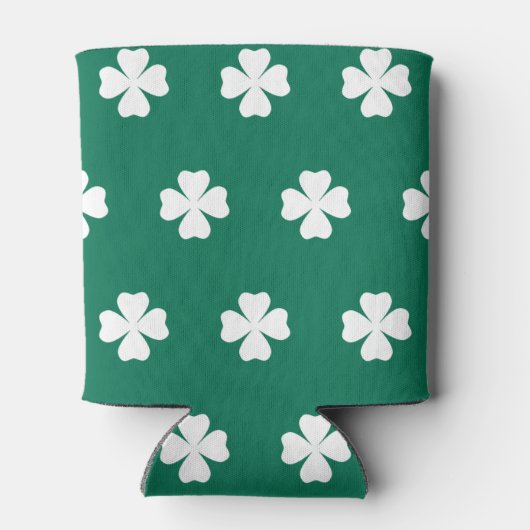 Shamrock Print Pattern, Mannen Women Kinder, Iers Blikjeskoeler (Achterkant)