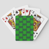 Shamrock Printed St. Patrick's Pokerkaarten (Achterkant)