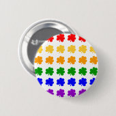 Shamrock Rainbow-Button Ronde Button 5,7 Cm (Voorkant /achterkant)