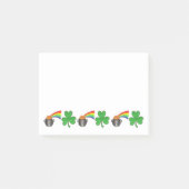 Shamrock Rainbow Pot of Gold St. Patrick's Day Post-it® Notes (Voorkant)