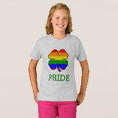 Shamrock Rainbow vlag Gay Pride T-shirt (Voorkant volledig)