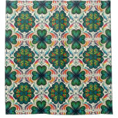 Shamrock Rainbows. St. Patty's Day Douchegordijn (Voorkant)