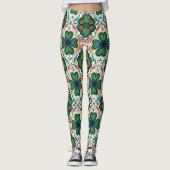 Shamrock Rainbows. St. Patty's Day Leggings (Voorkant)