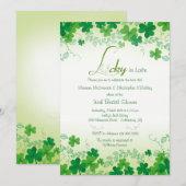 Shamrock Randen Uitnodiging (Voorkant / Achterkant)