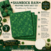 Shamrock Regen Inpakpapier Vel