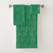 Shamrock Repeat Towel Bad Handdoek (Insitu)