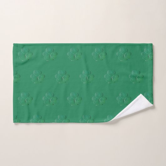 Shamrock Repeat Towel Bad Handdoek (Handdoek)