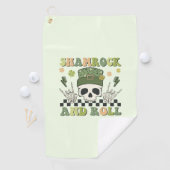 Shamrock & Roll - Skeleton Clover Golfhanddoek (Insitu)