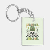 Shamrock & Roll - Skeleton Clover Sleutelhanger (Voorkant Links)