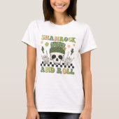 Shamrock & Roll - Skeleton Clover T-shirt (Voorkant)