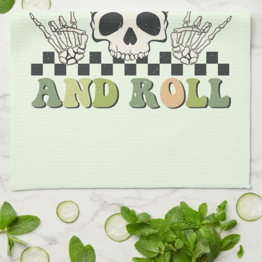 Shamrock & Roll - Skeleton Clover Theedoek (Gevouwen)