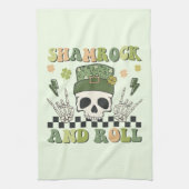 Shamrock & Roll - Skeleton Clover Theedoek (Verticaal)