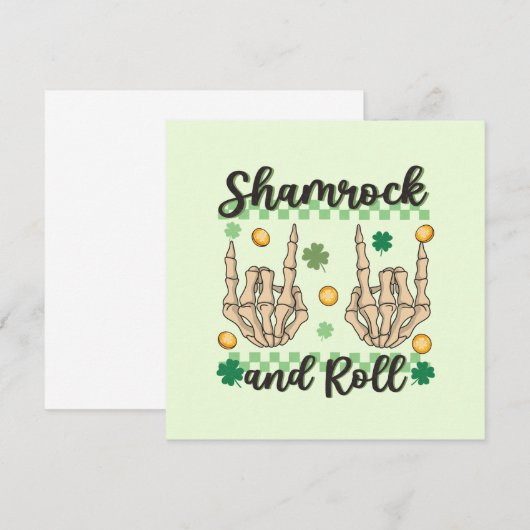 Shamrock & Roll - Skeleton Hand (Voorkant / Achterkant)