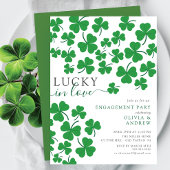 Shamrock Romance Gelukkig Verliefd Verloving Kaart