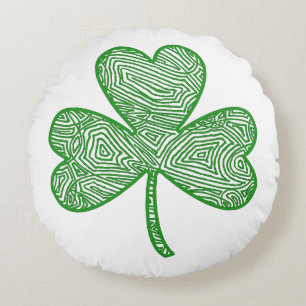 Shamrock Rond Kussen