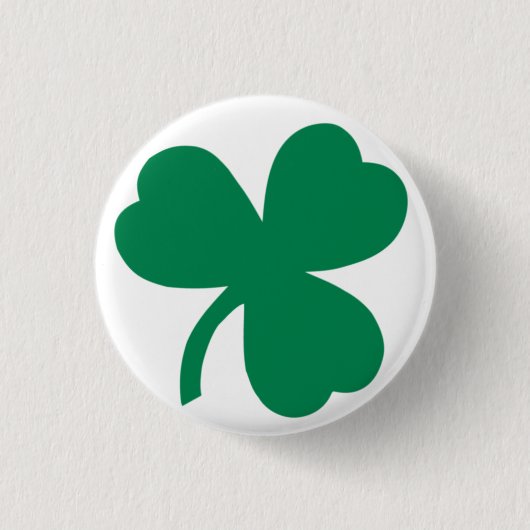 Shamrock Ronde Button 3,2 Cm (Voorkant)